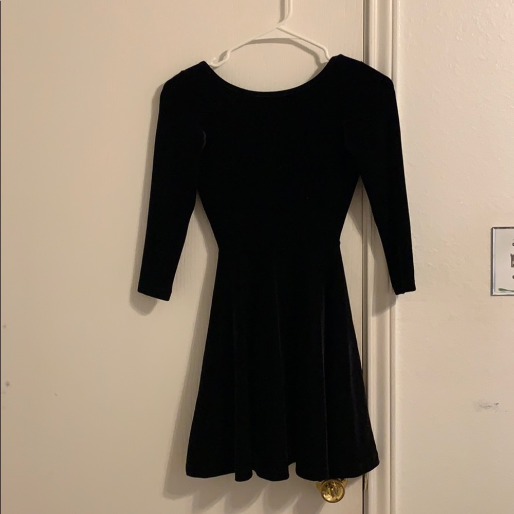Little black velvet dress
